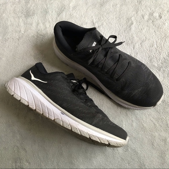 Hoka One One Shoes - Hoka Cavu 3 Running Shoes Knit Comfort Sneakers Lightweight Trainer Black Sz 10